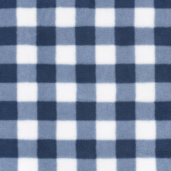 Sherpa Fleece Kariert - dunkelblau