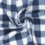 Sherpa Fleece Kariert - dunkelblau