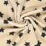 Sherpa Fleece Sterne - hellbeige