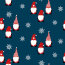 Baumwollpopeline Weihnachtsgnome - dunkelblau