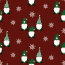 Baumwollpopeline Weihnachtsgnome - rot