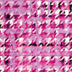 Viskose Nylon Mix light Köper Hahnentritt - pink