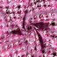 Viskose Nylon Mix light Köper Hahnentritt - pink