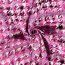Viskose Nylon Mix light Köper Hahnentritt - pink