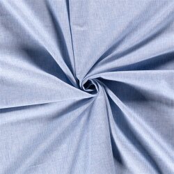 Leinen Chambray Mini Streifen Melange - babyblau
