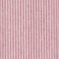 Leinen Chambray Streifen Melange - dunkelrot
