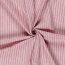 Leinen Chambray Streifen Melange - dunkelrot
