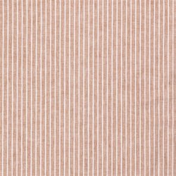 Leinen Chambray Streifen Melange - ziegelrot