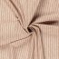 Leinen Chambray Streifen Melange - ziegelrot
