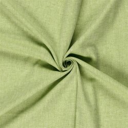Leinen Chambray Fischgräte Melange - kiwi