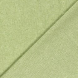 Leinen Chambray Fischgräte Melange - kiwi