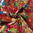 Baumwollsatin Stretch Blumenmalerei - maigrün