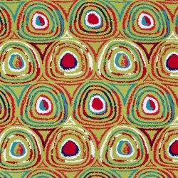 Viskose Jersey bunte Kreise - limette