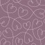 Baumwollflanell verbundene Herzen - mauve