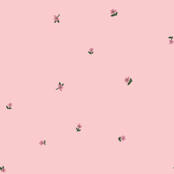 Feincord kleines Blümchen - softrosa