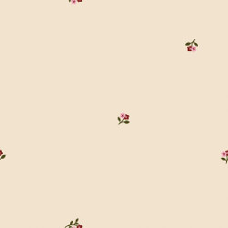 Feincord Mini Blümchen - cremebeige