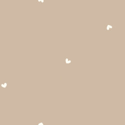Feincord kleine Herzen - beige