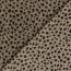 Teddystoff wilde Tupfen - dunkelbeige