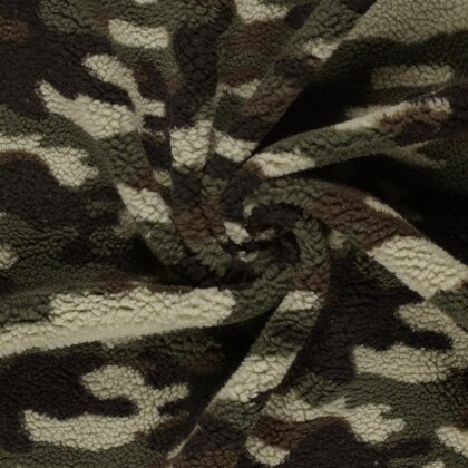 Teddystoff Camouflage - oliv