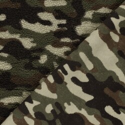 Teddystoff Camouflage - oliv