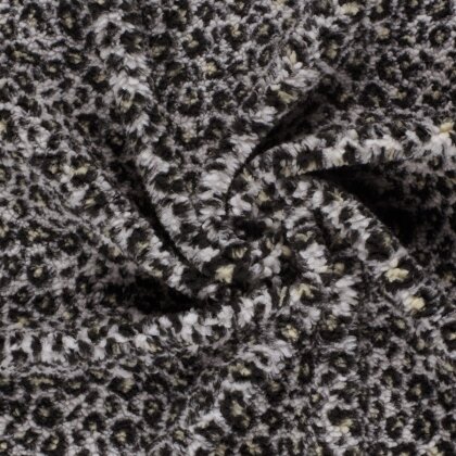 Teddystoff Leotupfen - cremebeige