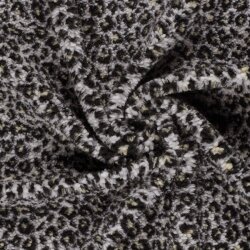 Teddystoff Leotupfen - cremebeige