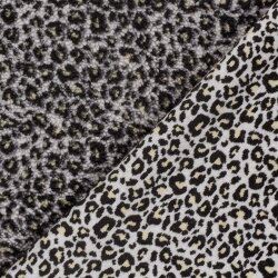 Teddystoff Leotupfen - cremebeige