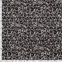 Teddystoff Leotupfen - cremebeige