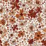 French Terry Digital Herbst Blumen - wollweiß