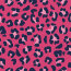 French Terry Digital Leotupfen - pink