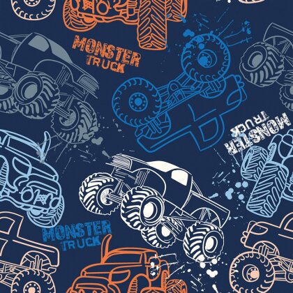 Wintersweat Digital Monstertruck - stahlblau