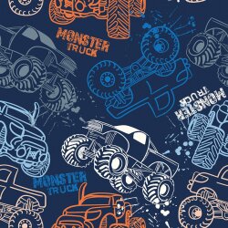 Wintersweat Digital Monstertruck - stahlblau