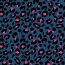 Wintersweat Digital Leotupfen - marineblau/pink - dunkelblau