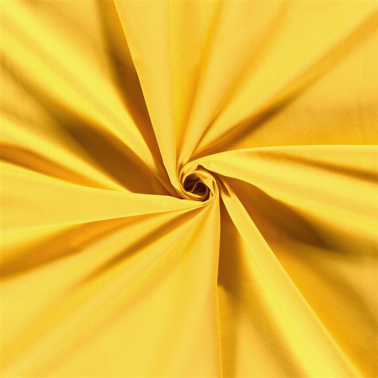 Baumwollstoff Fahnentuch Cretonne *Marie* Uni - bananengelb