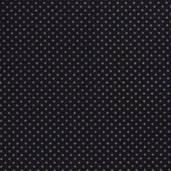 Baumwollpopeline Foliendruck Sternchen - dunkelblau/gold