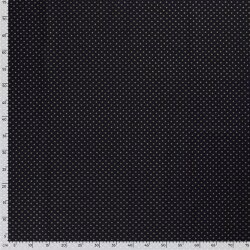 Baumwollpopeline Foliendruck Sternchen - dunkelblau/gold