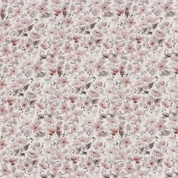 Musselin Digital schöne Blumen - creme