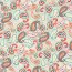 Bambus Popeline buntes Paisley - hellbeige