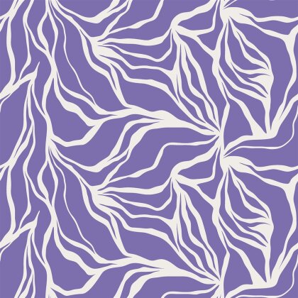 Musselin Blätter- Geflecht - lavendel