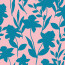 Viskose Popeline Blumenschatten - hellpetrol