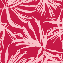 Viskose Popeline Palmenblätter - pink