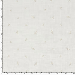 Musselin kleine Zweige - creme