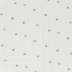 Musselin kleine Schnecken - creme