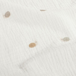 Musselin kleine Schnecken - creme