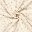 Musselin BIO~Organic Digital Blumenwind - creme