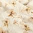 Musselin BIO~Organic Digital schöne Blumen - creme