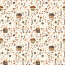 Baumwolljersey Digital Blumenhaus - creme
