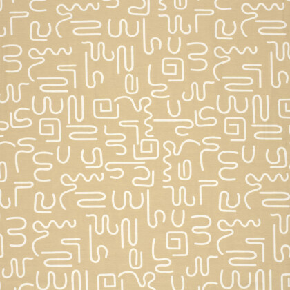 Baumwolljersey wilde Linien - beige