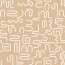 Baumwolljersey wilde Linien - beige