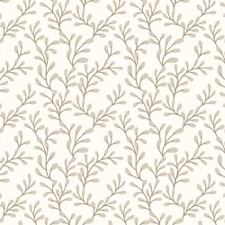 Baumwollpopeline Zweige - creme